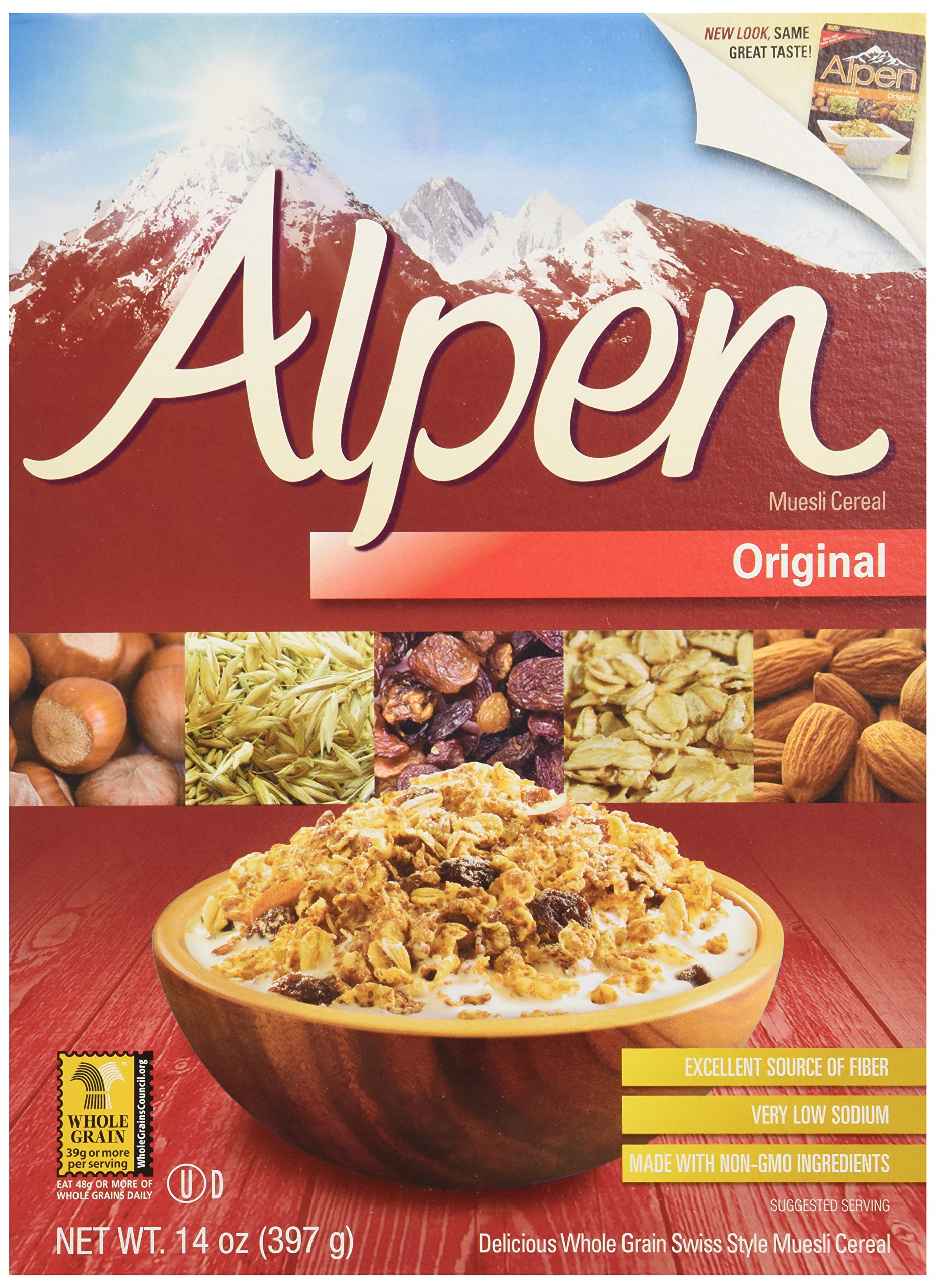 One 14 oz Alpen Cereal, No Sugar Added Breakfast Cereals
