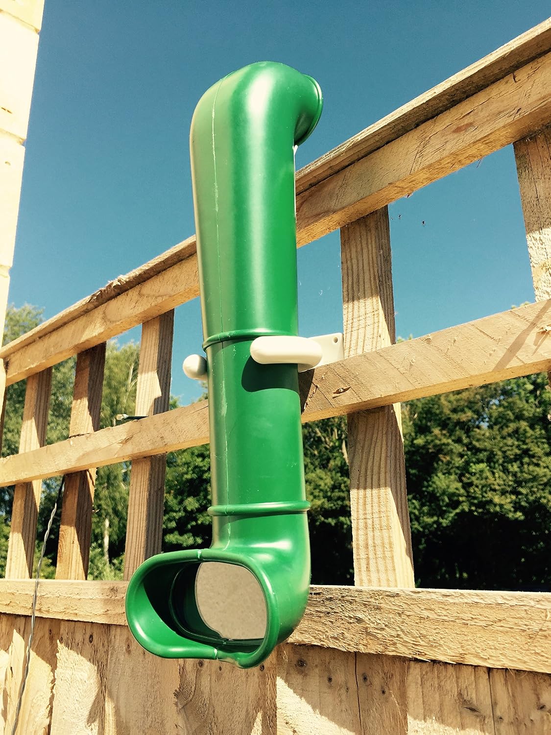 Children's Garden Periscope - includes fixings for wooden climbing frame playhouse, tree house etc, Green, 10 cm x 10 cm x 37 cm - Image 3