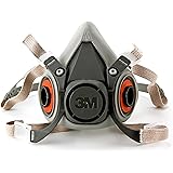 3M Half Facepiece Reusable Respirator 6200/07025(AAD), Respiratory Protection, Medium(Pack of 1)