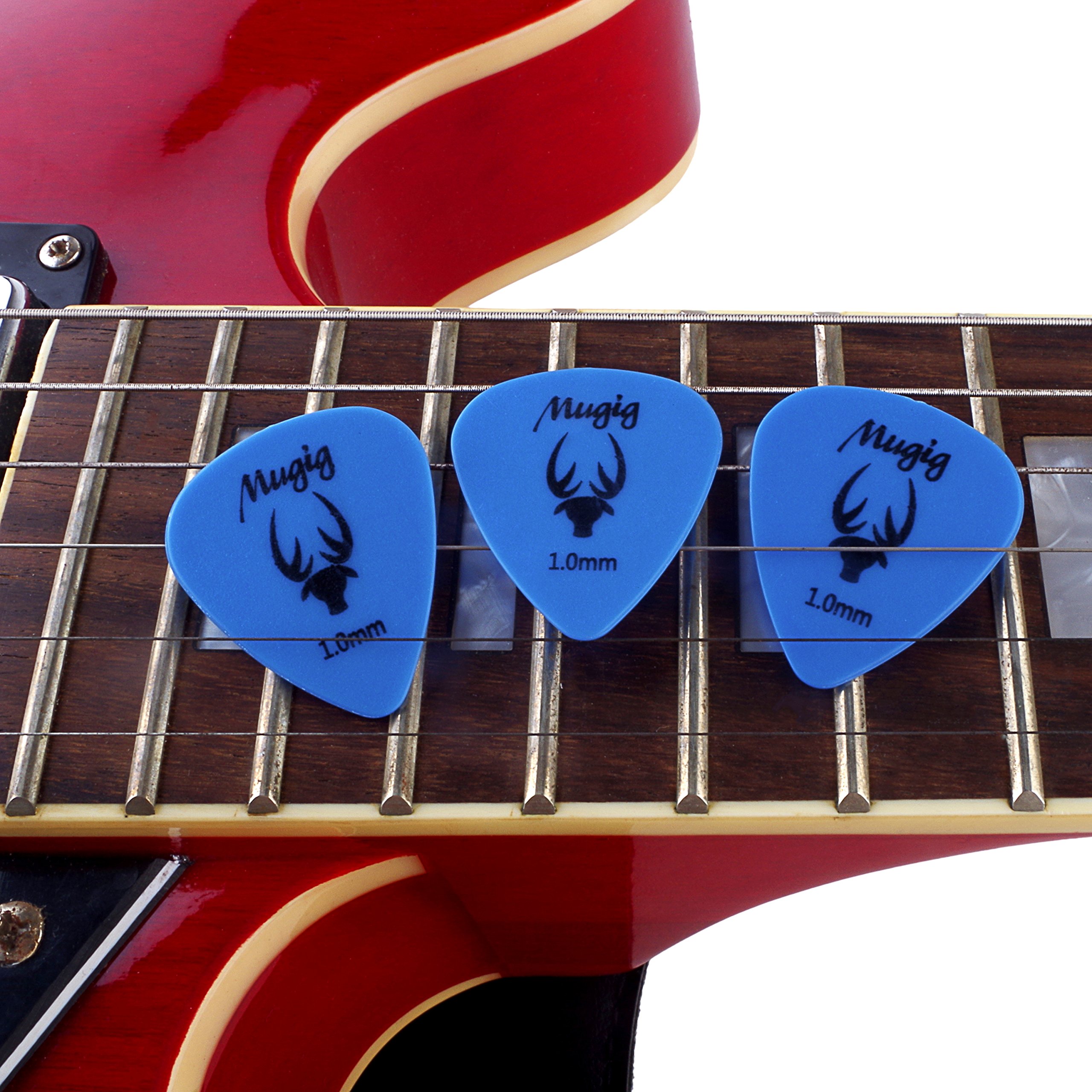 Mugig Guitar Picks Plectrums Delrin Acetal Resin (1.0mm)