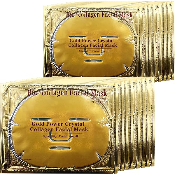 Amazon.com : EBANKU 10 PCS Neck Mask Gold Collagen Crystal
