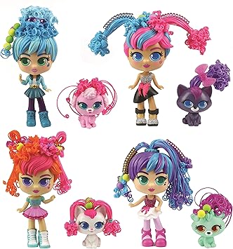 curligirls puppen puppe rosli koda magische haare fur unendlich viele frisuren inklusive accessoires puppe 15 cm haustier 6 cm ab 3