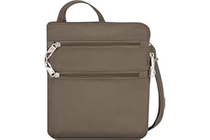 Travelon Anti-theft Classic Slim Double Zip Crossbody