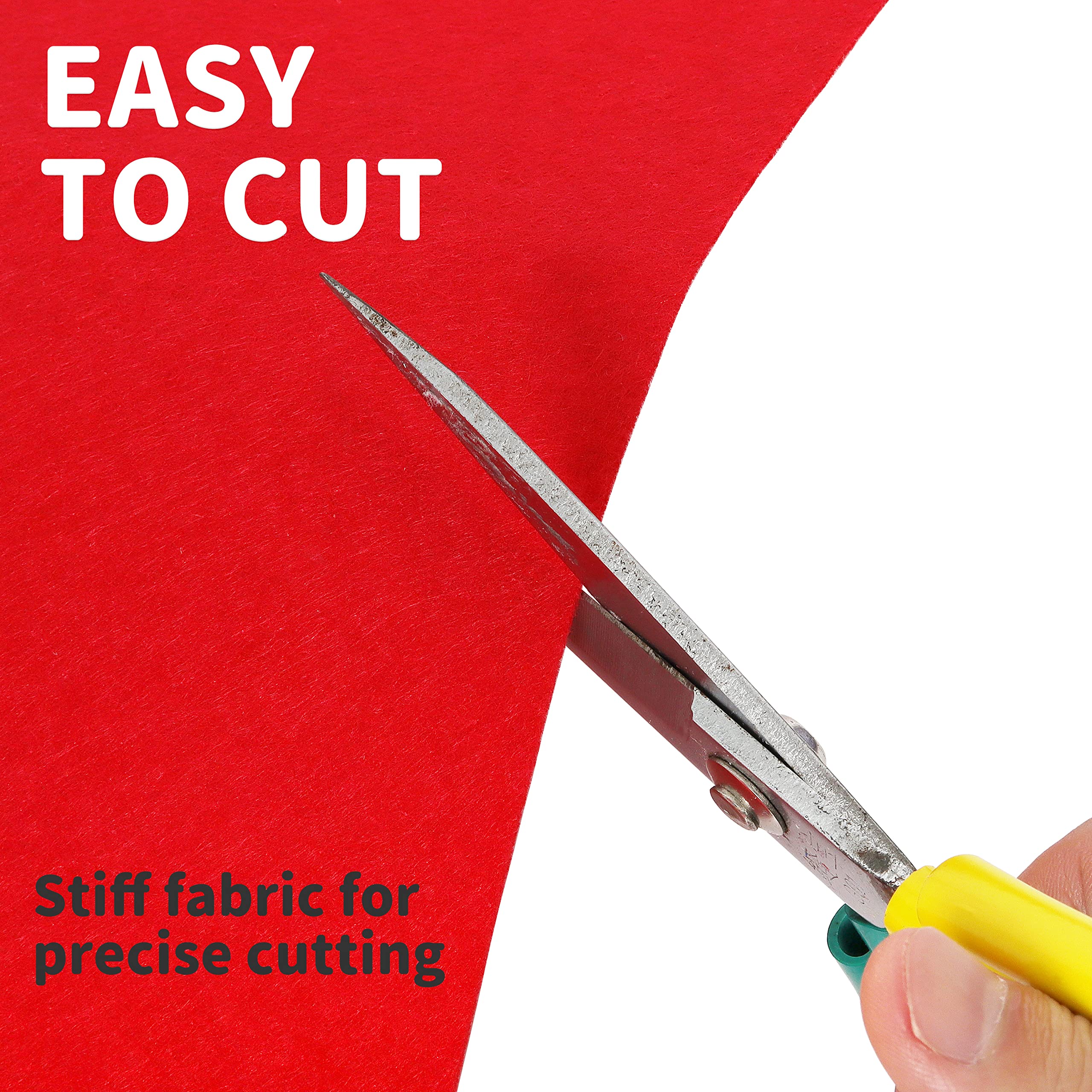 Large Stiff Felt Sheets Bundle: LOTOFUN 10pcs 8x35Inch Assorted Rainbow Color Felts Sheet for Kids Crafts Squares Nonwoven Patchwork DIY Sewing