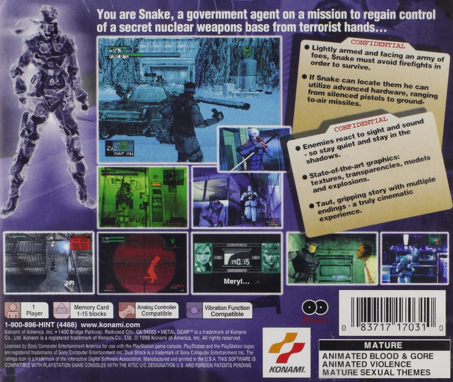 metal gear solid ps1 amazon
