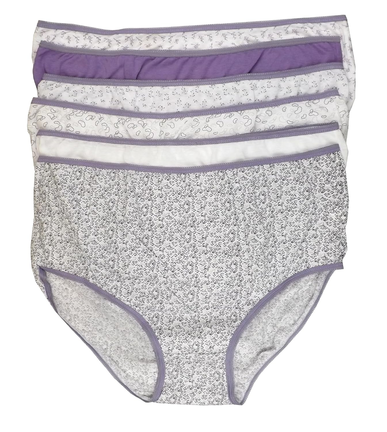 6 Ladies Full Mama Briefs 100 Cotton Underwear Knickers UK Sizes New