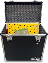 Gorilla DJ LP50 12 Inch Vinyl Record Storage Box Case Black with Free Cleaning view 2