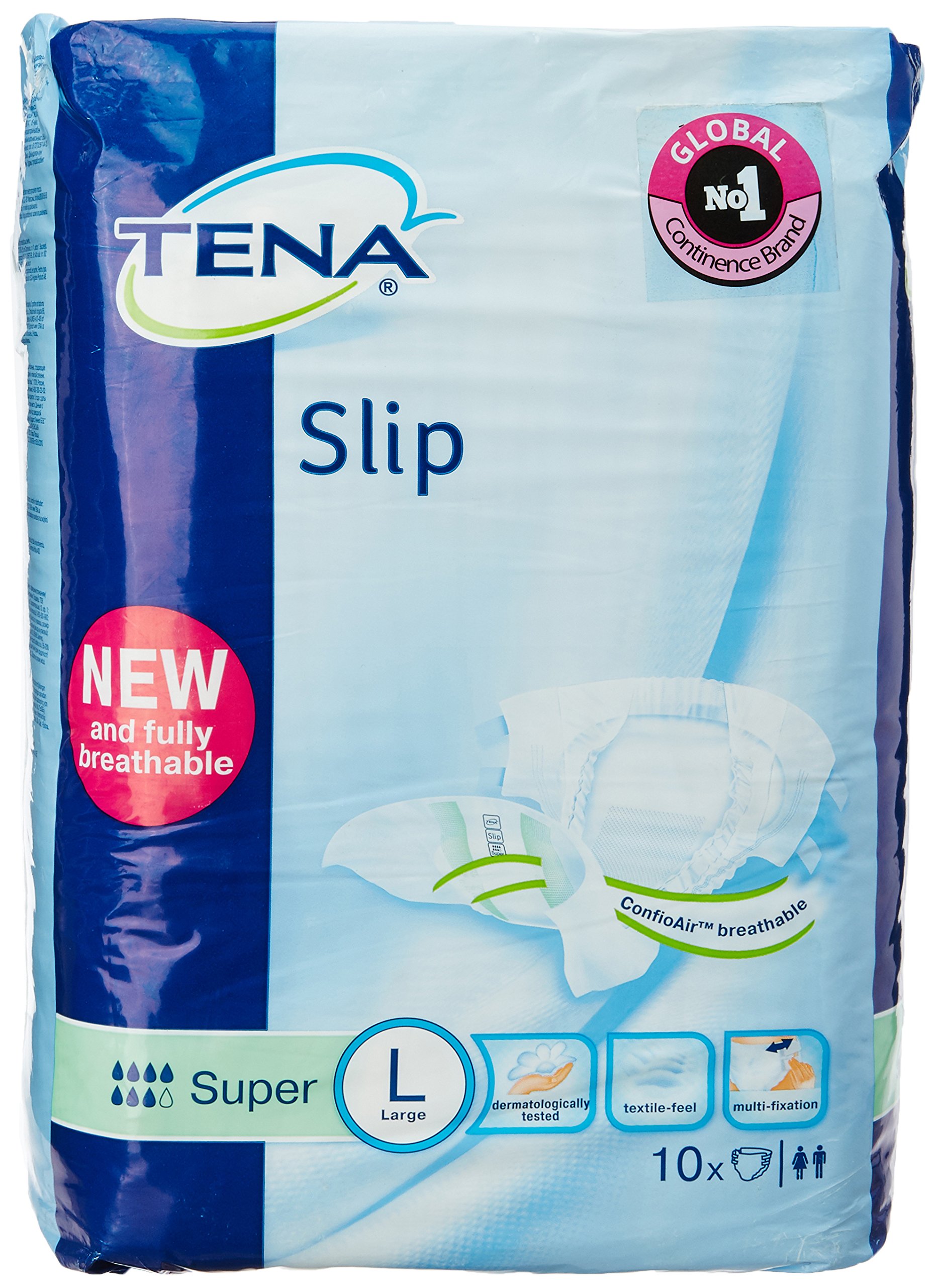 Tena Briefs Super Absorbent Panties Size L 10 Pieces
