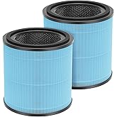 2 Pack AP0601 Filters Compatible with AIRTOK AP0601 Air Purifier 4-IN-1 HEPA Filter for Smoke Dust Odors Pollen Pet Dander Quiet 99.9% Removal to 0.3 Microns for Home Bedroom
