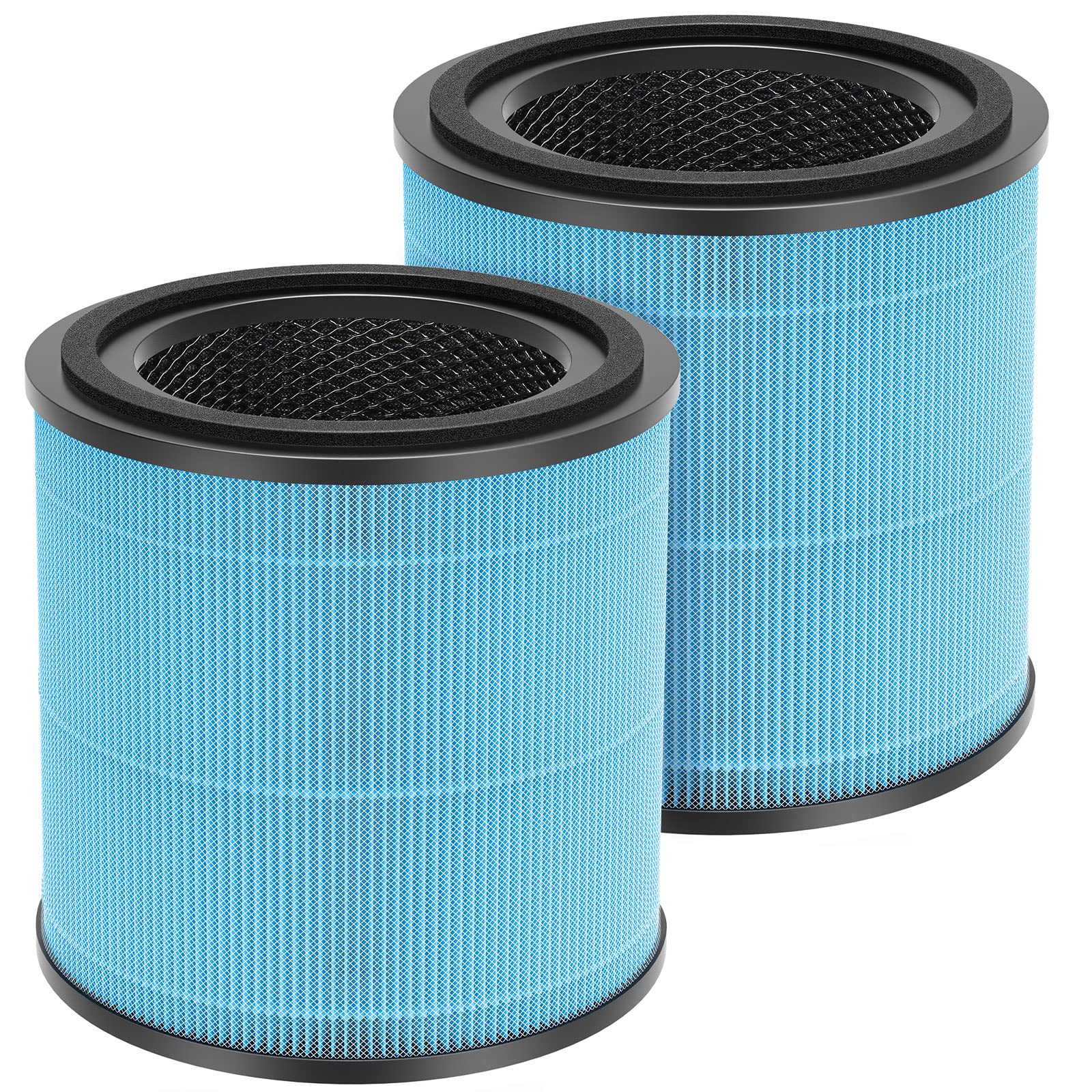 Photo 1 of 2 Pack AP0601 Filters Compatible with AIRTOK AP0601 Air Purifier 4-IN-1 HEPA Filter for Smoke Dust Odors Pollen Pet Dander Quiet 99.9% Removal to 0.3 Microns for Home Bedroom