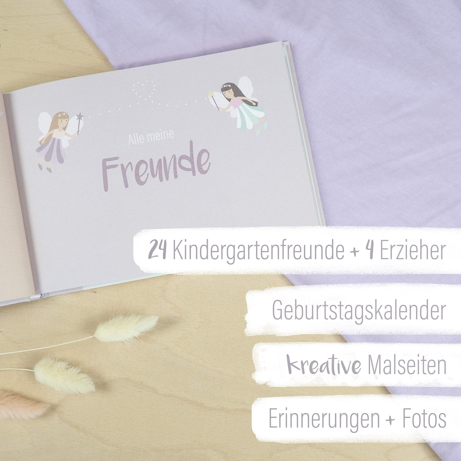mintkind® My Friends' Nursery Friend Book for Girls - Friend Book for Nursery Friends, Fairy World, Medium - Image 4