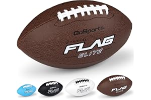 GoSports Elite Flag Footballs - Mini, Pee Wee, Junior & Youth Sizes | Premium Game Ball Feel, Maximum Grip, Kids Flag Football Equipment for Training and Game Day