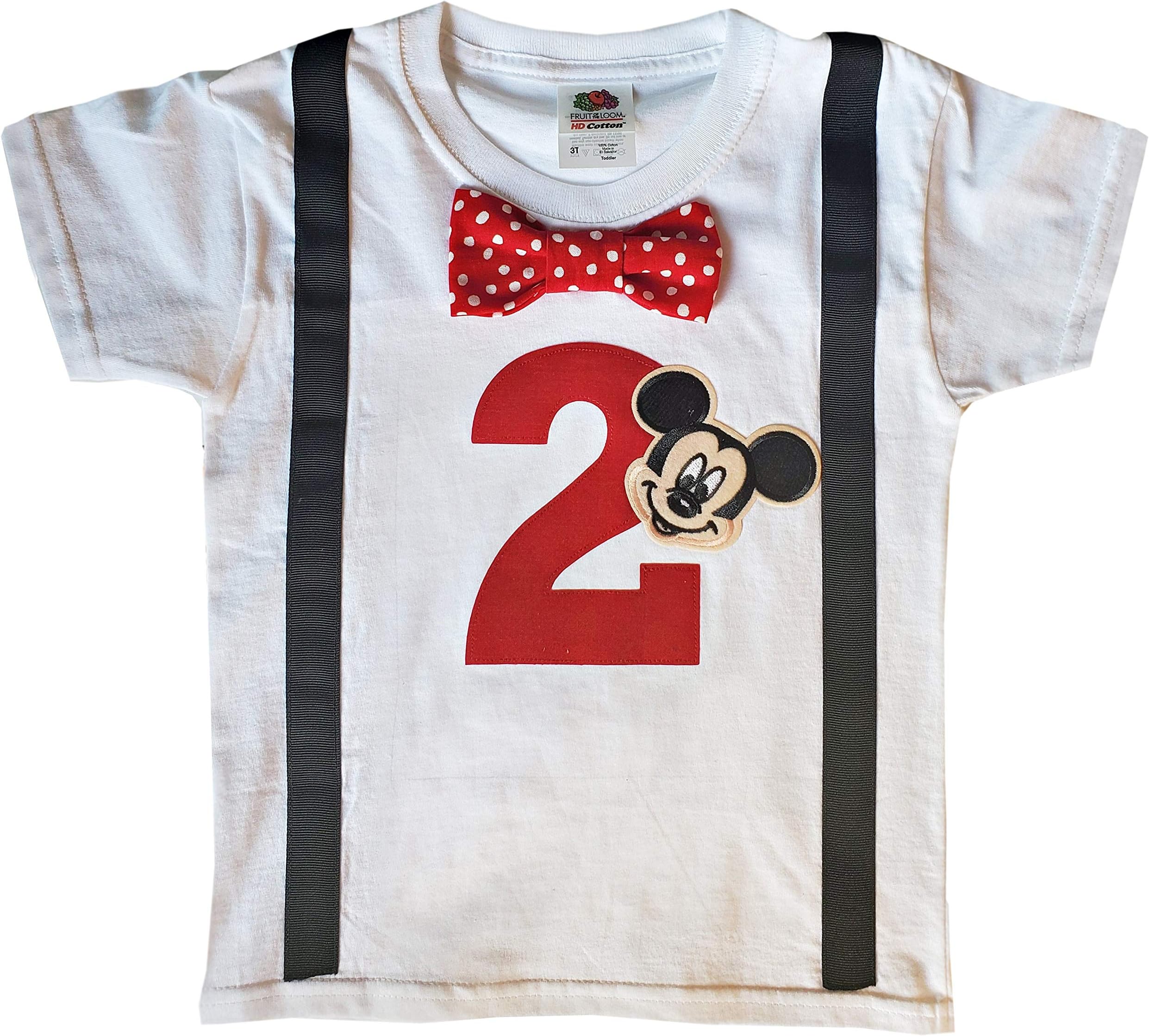 2nd Birthday Shirt Boys Mickey Mouse Tee