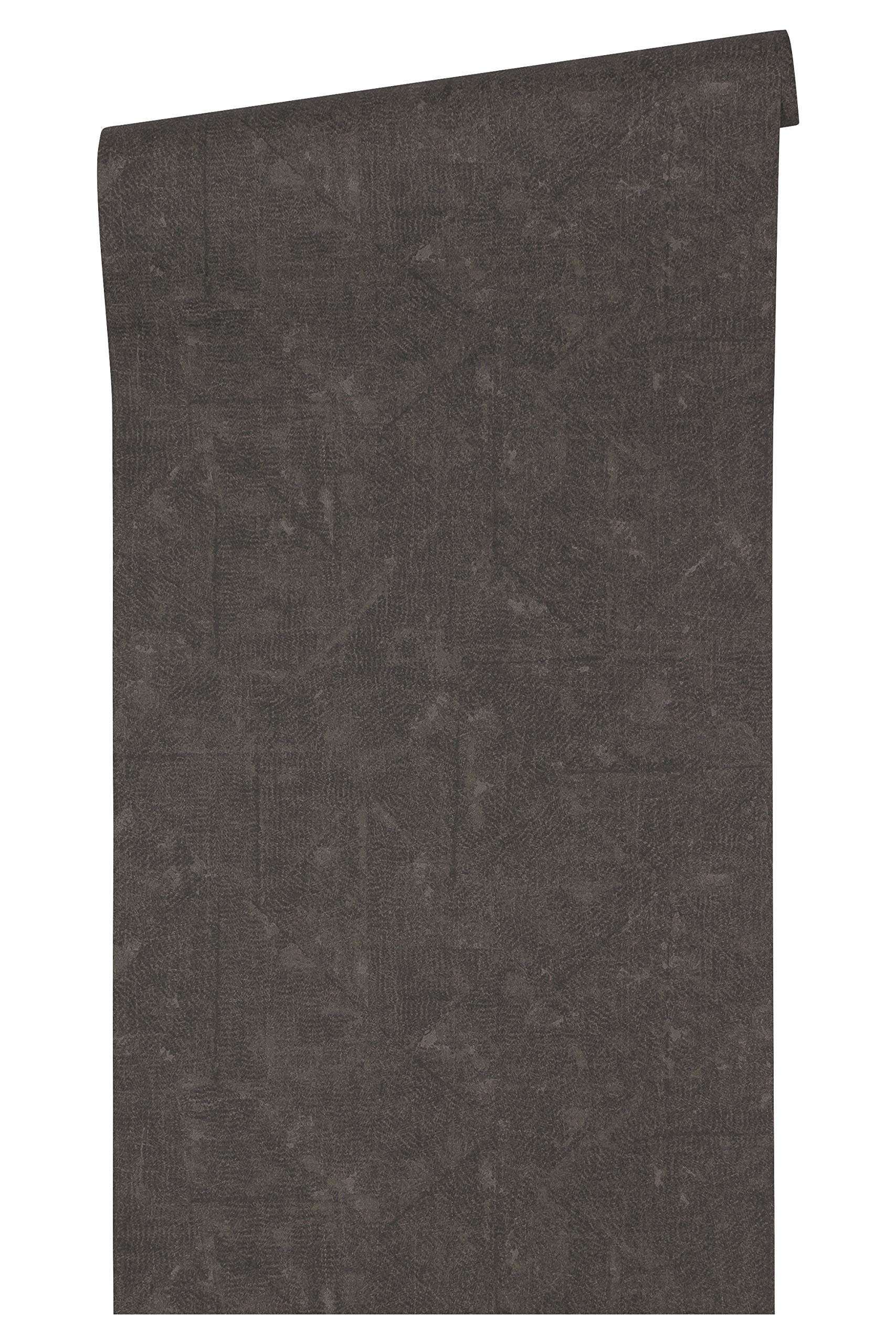 Architects Paper Vintage Wallpaper Absolutely Chic Non Woven wallcovering 10.05 m x 0.53 m Brown Black Bronze 369742