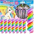 Swirly Lollipops Unicorn Sweets 40pk- Unicorn Lollipop For Unicorn Goody Bags & Unicorn Pinata - Unicorn Candy For Unicorn Party Bags & Unicorn Party Supplies,Lollipops Bulk Rainbow Sweets