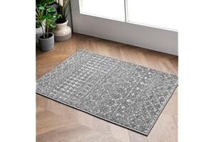 nuLOOM Moroccan Blythe Area Rug - 2x3 Accent Rug Transitional Dark Grey/Ivory Rugs for Living Room Bedroom Dining Room Entryway Kitchen
