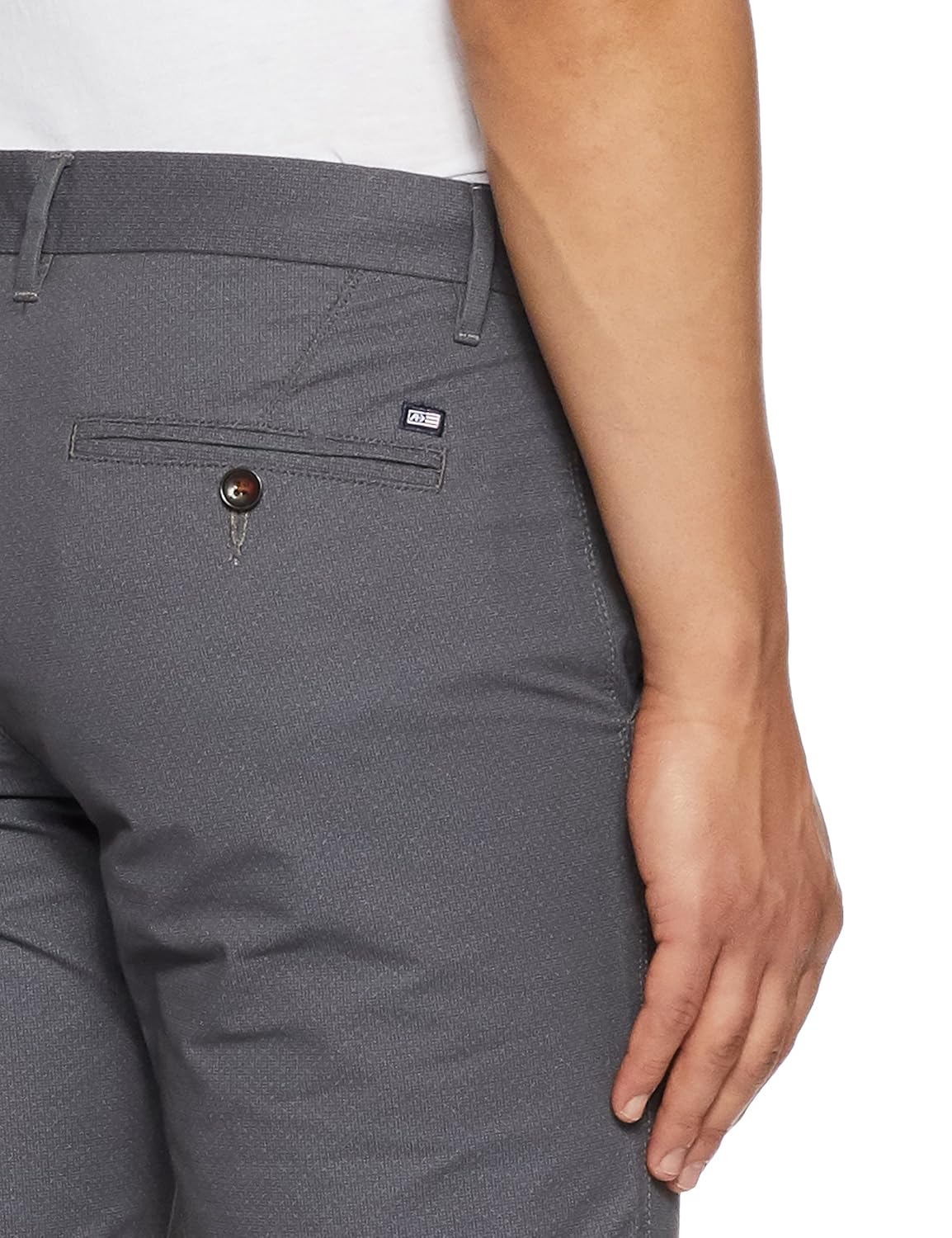 arrow sports men's straight fit cotton casual trousers