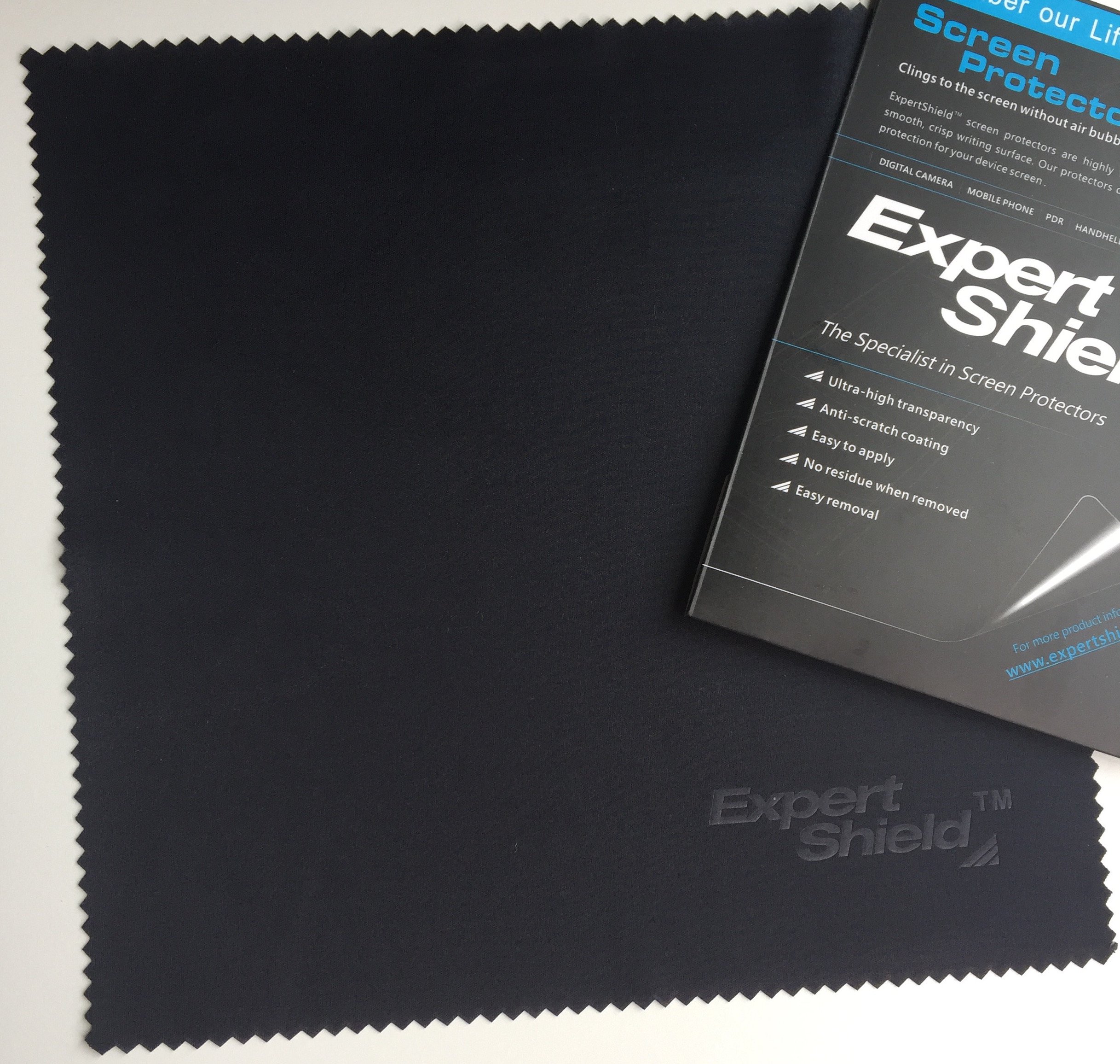 Expert Shield - THE Large Lint-Free Microfibre Cleaning Cloth 20cm x 20cm (Ideal For Tablets/iPad/Mini, Cameras and Phones) -