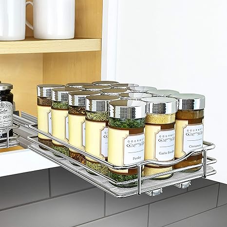 Lynk Professional 430621ds Spice Rack Slide Cabinet Organizer One