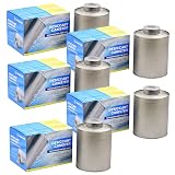 Wisesorb 750 Grams 5 Pack Gun Safe Dehumidifier, Reusable Canister Desiccant Dehumidifier, Rechargeable 1.65 Lbs Indicating Silica Gel Orange To Green