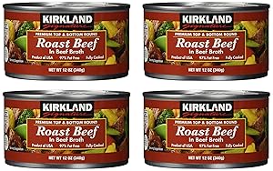 Kirkland Signature Roast Beef NET WT 12 oz (pack of 4).