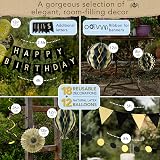 Itsy Bitsy Party Co Premium Reusable Birthday Decorations Black Gold view 5