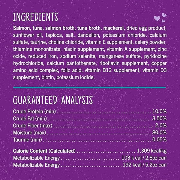 STELLA & CHEWY’S CARNIVORE CRAVINGS PURRFECT PATÉ – PREMIUM GRAIN-FREE WET CAT FOOD – SALMON, TUNA & MACKEREL RECIPE – HIGH PROTEIN WITH BONE BROTH – PERFECT FOR PICKY EATERS – 5.2OZ CANS (8 PACK)