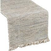 Park Designs Sandy Shores Table Runner 13" x 36", Beige | Hand-Loomed Yarn | Soft Texture | Coastal Farmhouse Table Decor