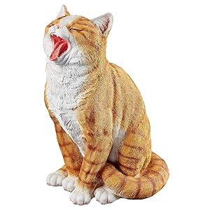 Design Toscano Lazy Daze Kitty Yawning Cat Statue