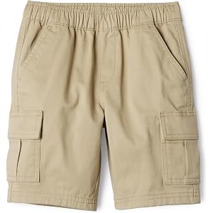 Amazon Essentials Boys' Stretch Pull On Cargo Shorts