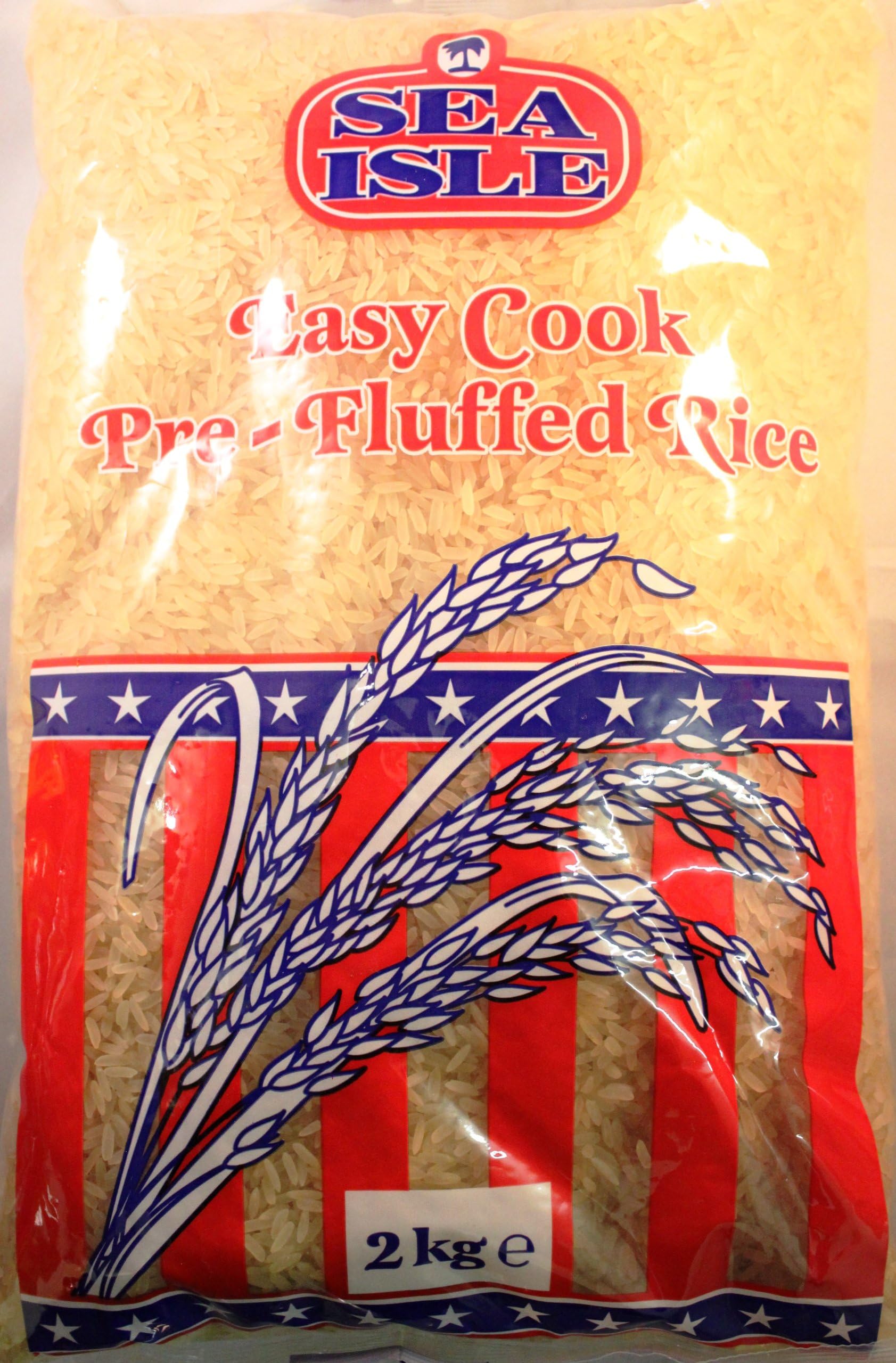 Sea Isle Easy Cook Pre-Fluffed Rice 2kg