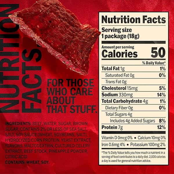 JACK LINK’S BEEF JERKY, ORIGINAL, MULTIPACK BAGS – FLAVORFUL MEAT SNACKS FOR LUNCHES, READY TO EAT PROTEIN SNACKS, INDIVIDUAL PACKS – 7G OF PROTEIN, MADE WITH 100% BEEF – 0.625 OZ (PACK OF 5)