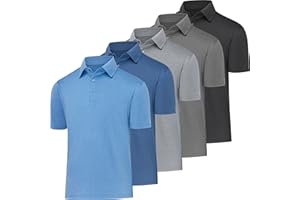 BALENNZ Golf Polos for Men Quick-Dry Athletic Mens Polo Shirts Short Sleeve Summer Casual Moisture Wicking Golf Shirt
