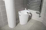 Addis Waste Paper Bin 12 L Black UK Made Plastic Modern Office Bathroom view 2