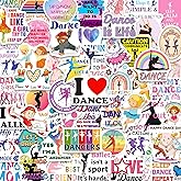 CKXTYNG 200 PCS Dance Stickers, Waterproof Vinyl Dancer Stickers | Cute Cartoon Dance Decals for Kids, Teens and Girls, Great for Water Bottles, Laptops, Scrapbooks and Party Favors