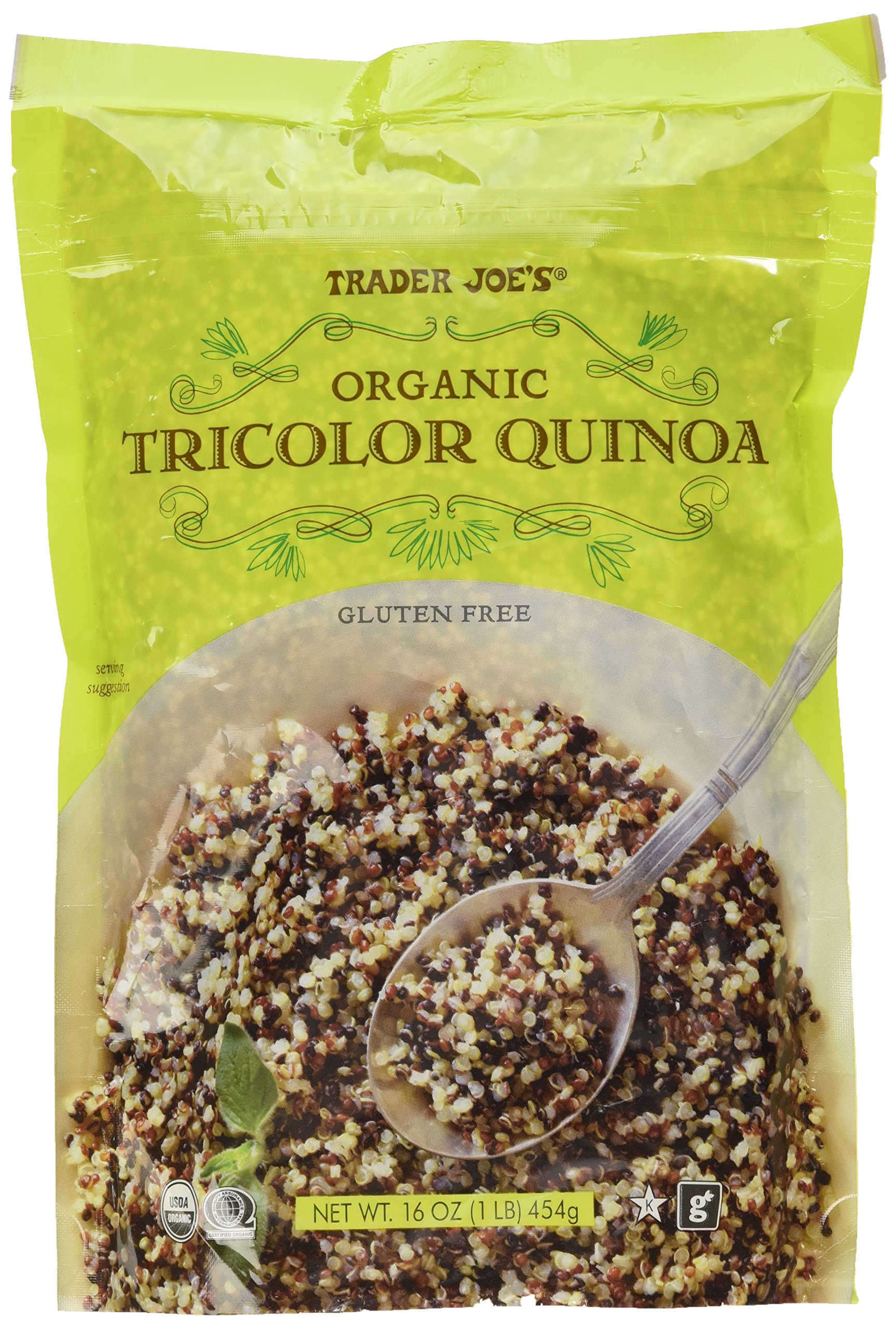 Trader Joe's Organic White Quinoa 16 oz. Gluten Free Vegetarian Vegan Grains