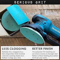 Serious Grit - 6-Inch 6-Hole Sanding Discs