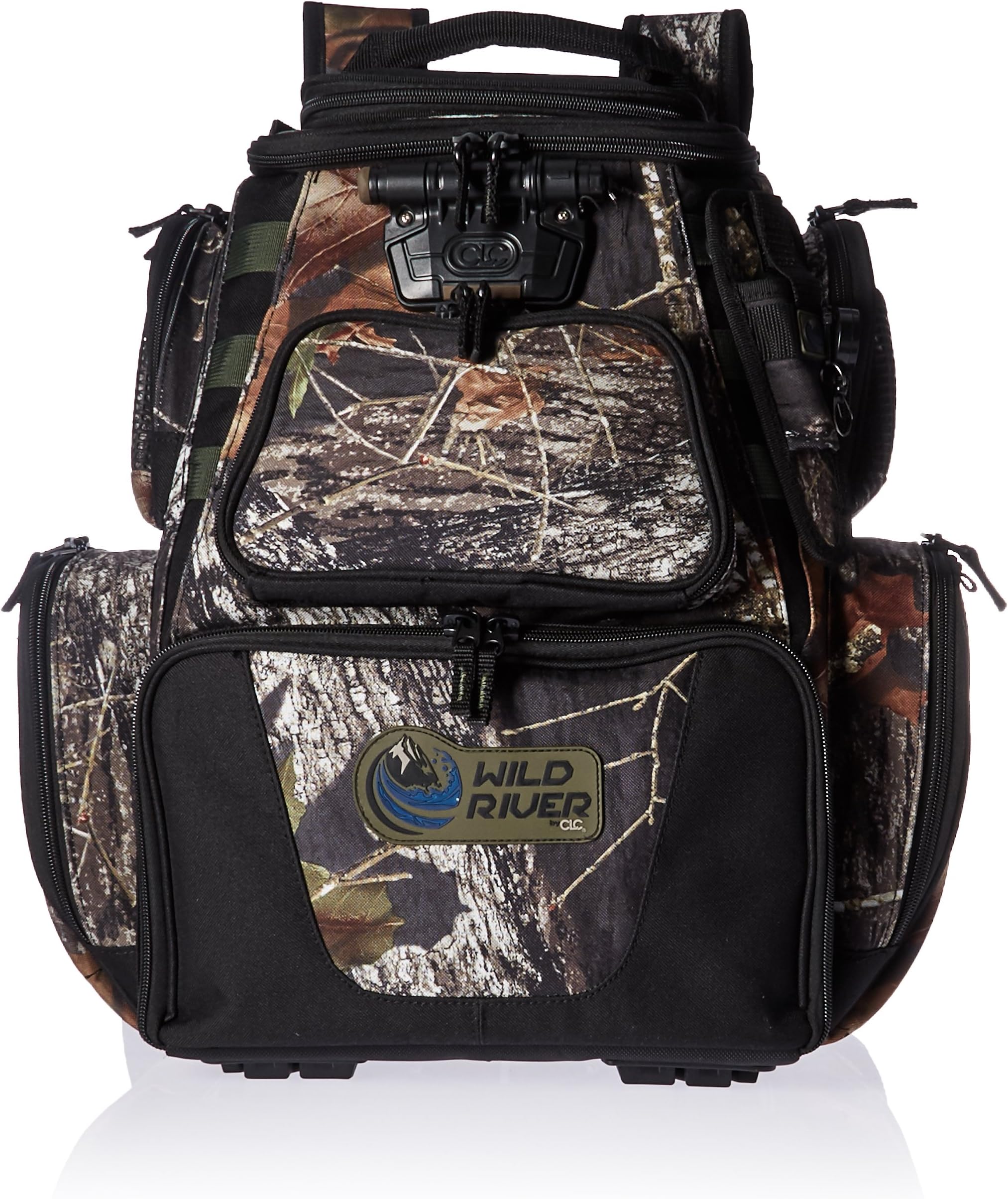 Wild River Nomad by CLC Custom LeatherCraft 604 Tackle Tek Nomad LED Lighted Camo Backpack, Mossy Oak