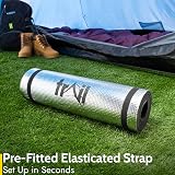 Trail Outdoor Leisure Foil Camping Mat 7mm EVA 180x50cm Black view 6