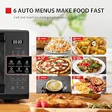 Toshiba Black Mirror Microwave 20L 800W 11 Power Levels One Touch Auto Menus view 5