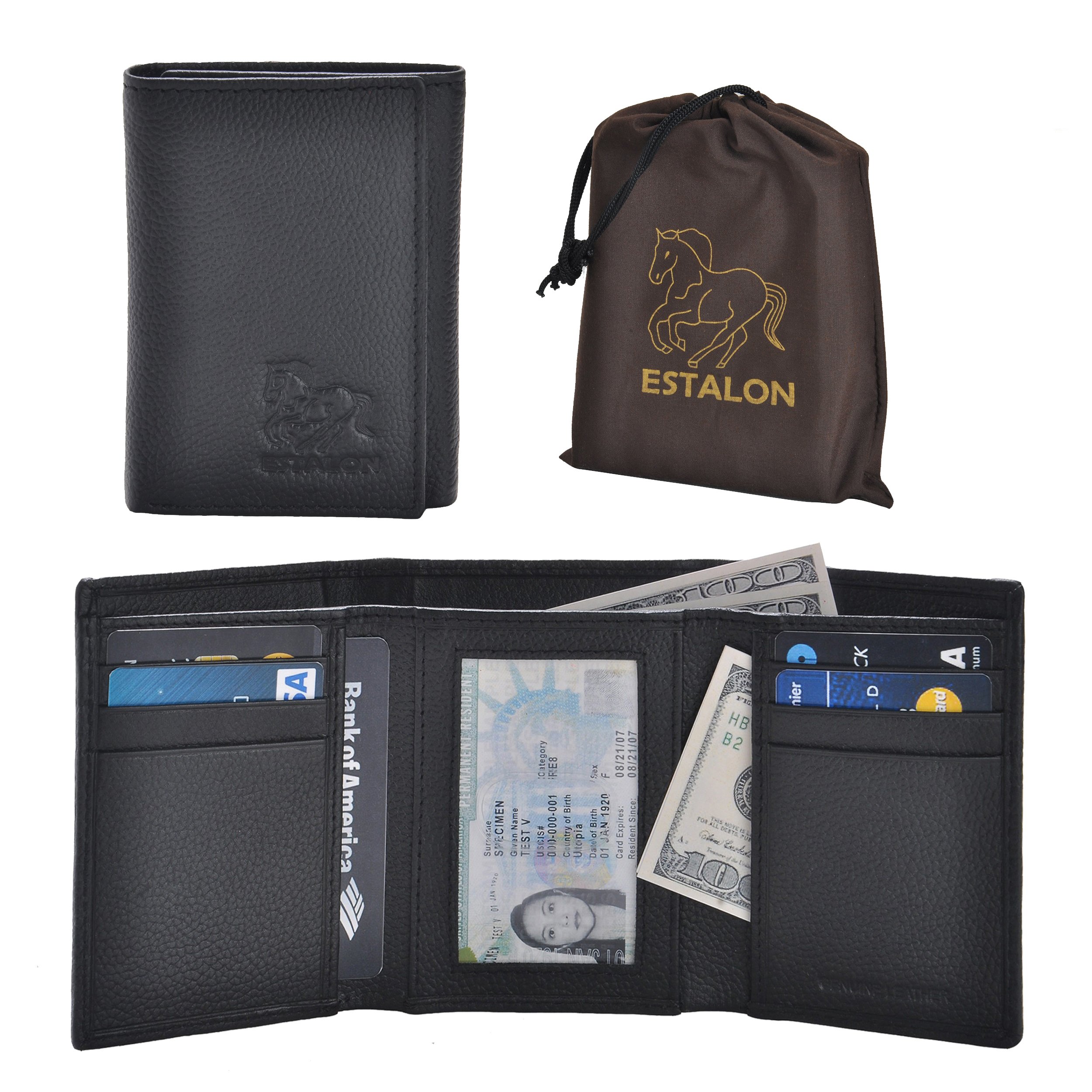 Mens Leather Wallets Amazon