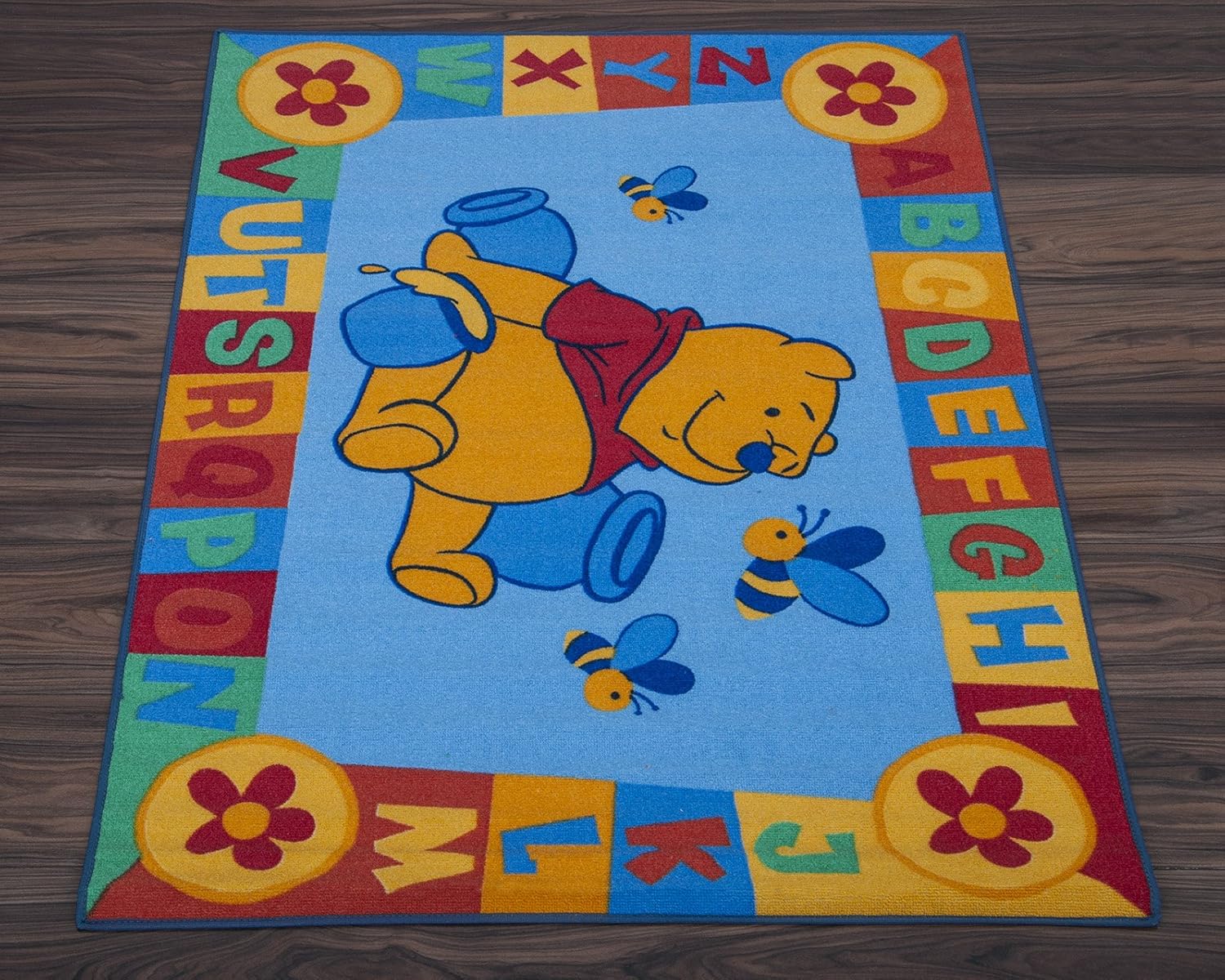 Disney Childrens Floor Rug, Winnie The Pooh Blue Design Amazon.co.uk Kitchen & Home