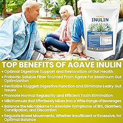 Inulin Powder (16oz/1lbs) Gentle Agave Inulin