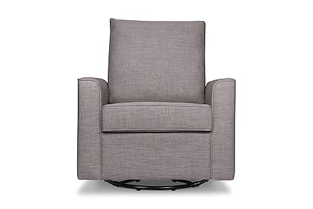 million dollar baby classic willa swivel recliner in steel grey tweed