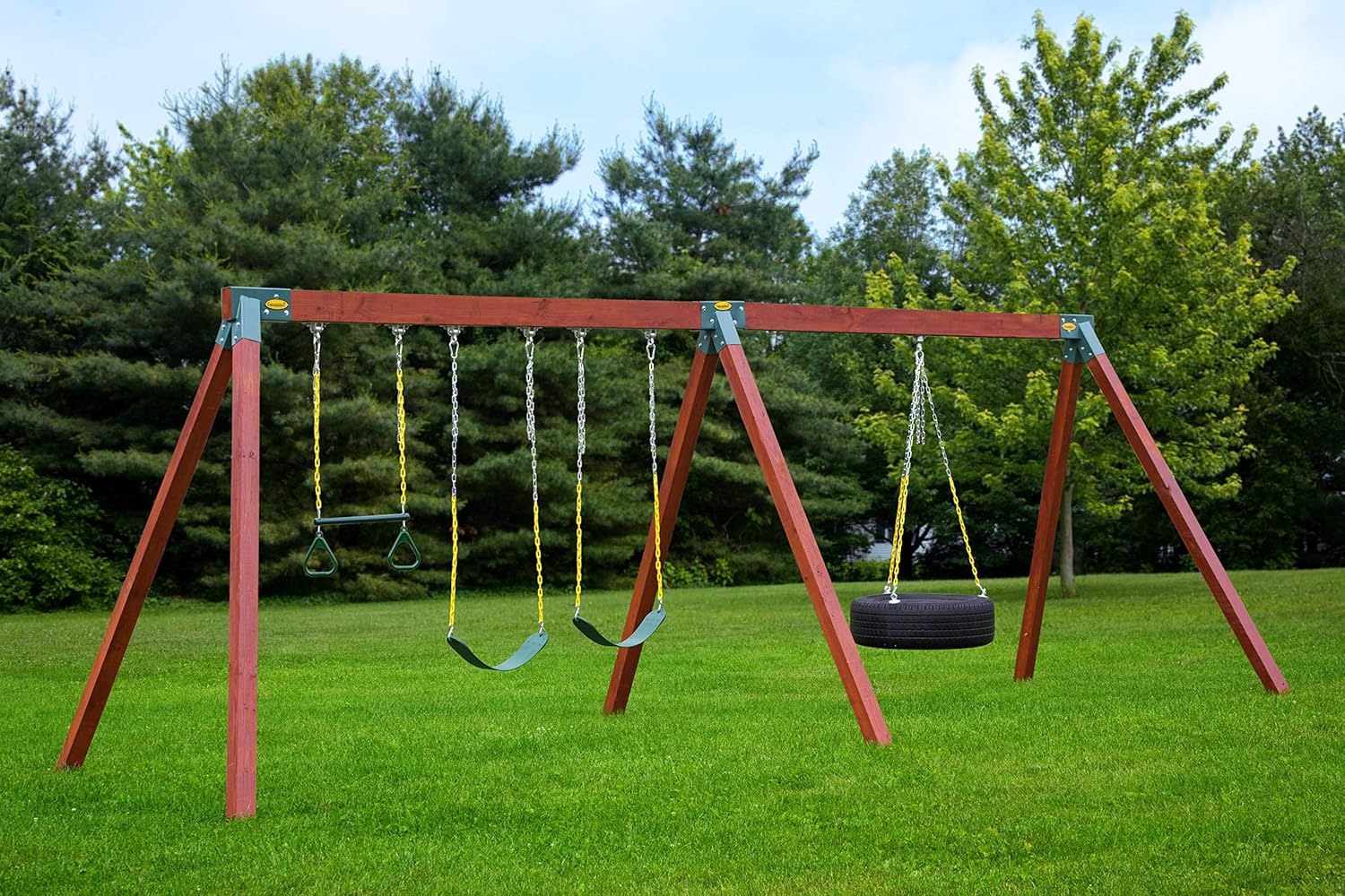 Eastern Jungle Gym Easy 1-2-3 90° A-Frame Swing Set Bracket Heavy Duty for Ez, Simple Install - DIY Swing Set Parts: Toys & Games