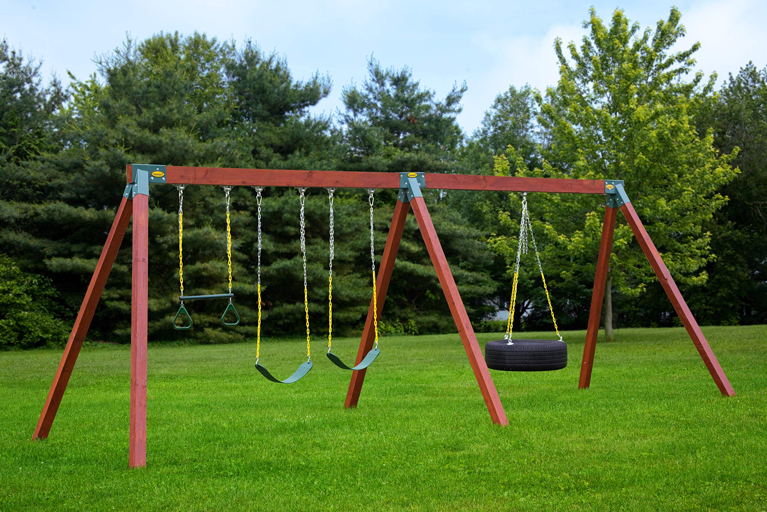 Eastern Jungle Gym Easy 1-2-3 90° A-Frame Swing Set Bracket Heavy Duty for Ez, Simple Install - DIY Swing Set Parts