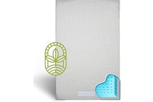 MODERA Bamboo Charcoal Dual-Sided Crib Mattress, 2-Stage CertiPUR-US Premium Memory Foam Hypoallergenic Baby Mattress,100% Waterproof Firm Support for Infant Cooling Gel for Toddler, Washable Cover 52x27x5.5