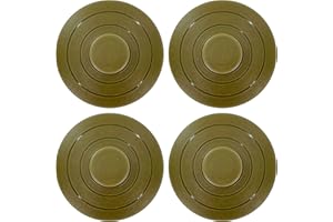 LAPHIVIEH UL-Certified 4-Pack Foot Pedal Switch, Round Floor Lamp Inline Switch with Step-on Button, Easy DIY Installation for Floor Lamp On-Off Control Replacement (Bronze)