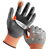 Schwer 12 Pairs A4 Cut Resistant Work Gloves, Reinforced Thumb, CR3066, XL | Non-PFAS, Wire &amp; Fiberglass Free, PU Coated, Touch-Screen, Non Slip, for Woodworking, Construction, Gardening, Home Repairs
