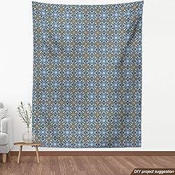 Ambesonne Moroccan Fabric by The Yard, Bohemian